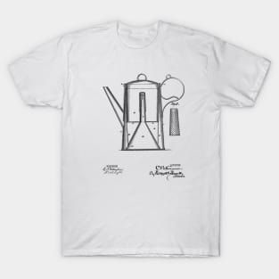 Coffee Pot Vintage Patent Drawing T-Shirt